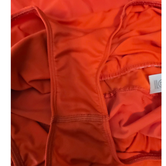 Athleta Hustle Orange Built In Undies Athletic Running Hiking Women's Shorts M - Picture 3 of 5